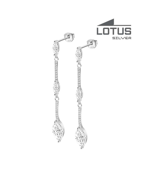 LOTUS SILVER EARRINGS